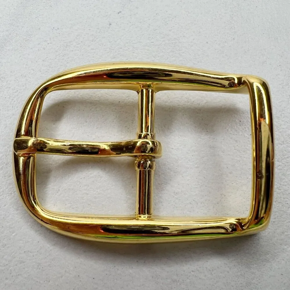 Vintage Gold Tone Simple Basic Belt Buckle for up to 1 Inch Belt